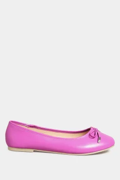 M&Co Yours Yours Pink Ballerina Pumps In Wide E Fit & Extra Wide Eee Fit><noscript><img width=
