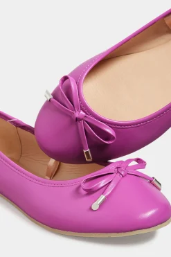 M&Co Yours Yours Pink Ballerina Pumps In Wide E Fit & Extra Wide Eee Fit><noscript><img width=