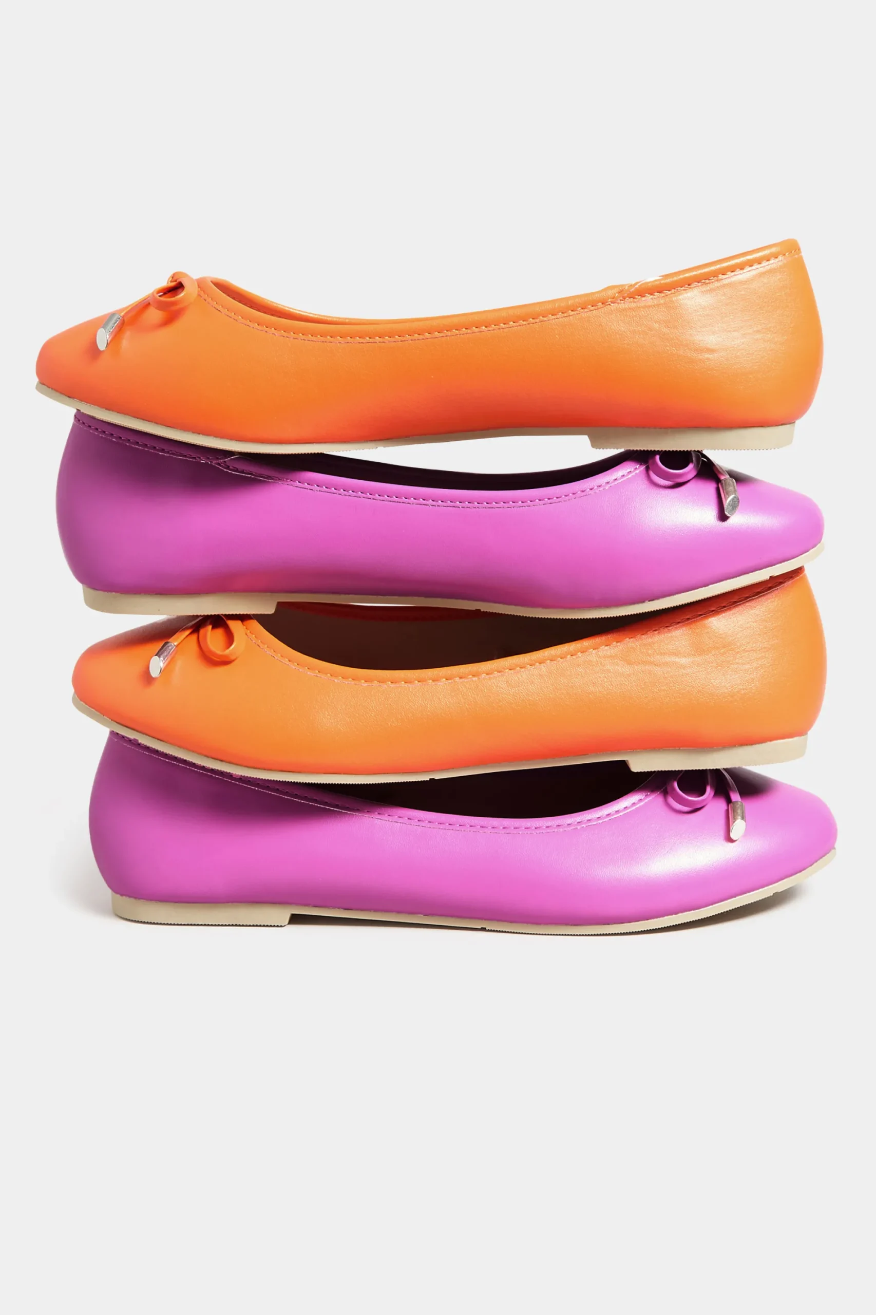 M&Co Yours Yours Pink Ballerina Pumps In Wide E Fit & Extra Wide Eee Fit>Women Flat Shoes