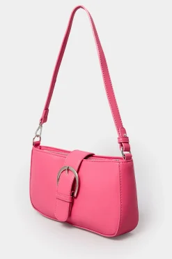 M&Co Yours Yours Pink Buckle Front Shoulder Bag><noscript><img width=