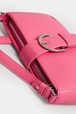 M&Co Yours Yours Pink Buckle Front Shoulder Bag><noscript><img width=