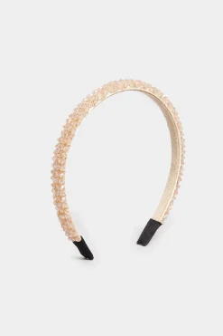 M&Co Yours Yours Pink Crystal Beaded Headband>Women Hair Accessories
