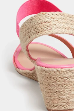 M&Co Yours Yours Pink Espadrille Wedges In Wide E Fit & Extra Wide Eee Fit><noscript><img width=