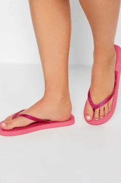 M&Co Yours Yours Pink Flip Flops In Extra Wide Eee Fit>Women Flat Shoes