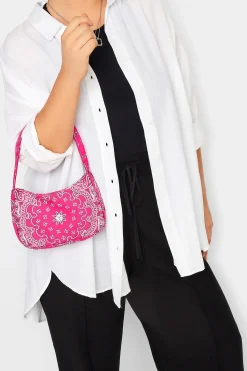 M&Co Yours Yours Pink Paisley Print Shoulder Bag>Women Bags