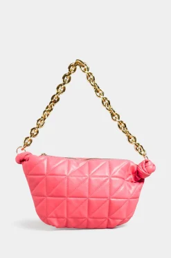 M&Co Yours Yours Pink Quilted Shoulder Bag>Women Bags