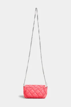 M&Co Yours Yours Pink Quilted Diamante Strap Cross Body Bag><noscript><img width=