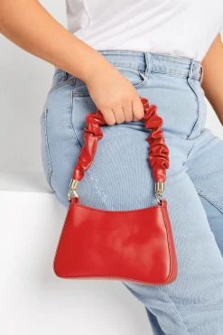 M&Co Yours Yours Red Ruched Handle Bag>Women Bags