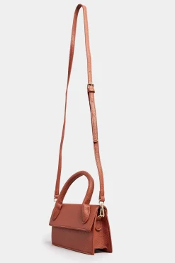 M&Co Yours Yours Rust Orange Top Handle Crossbody Bag>Women Bags