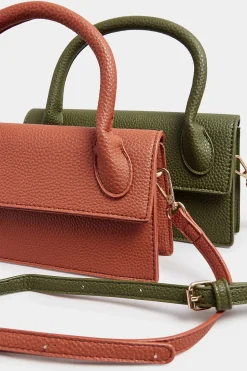 M&Co Yours Yours Rust Orange Top Handle Crossbody Bag><noscript><img width=