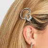 M&Co Yours Yours Silver Diamante Heart Hair Clip>Women Hair Accessories