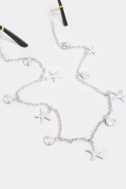 M&Co Yours Yours Silver Mixed Shell Sunglasses Chain>Women Sunglasses