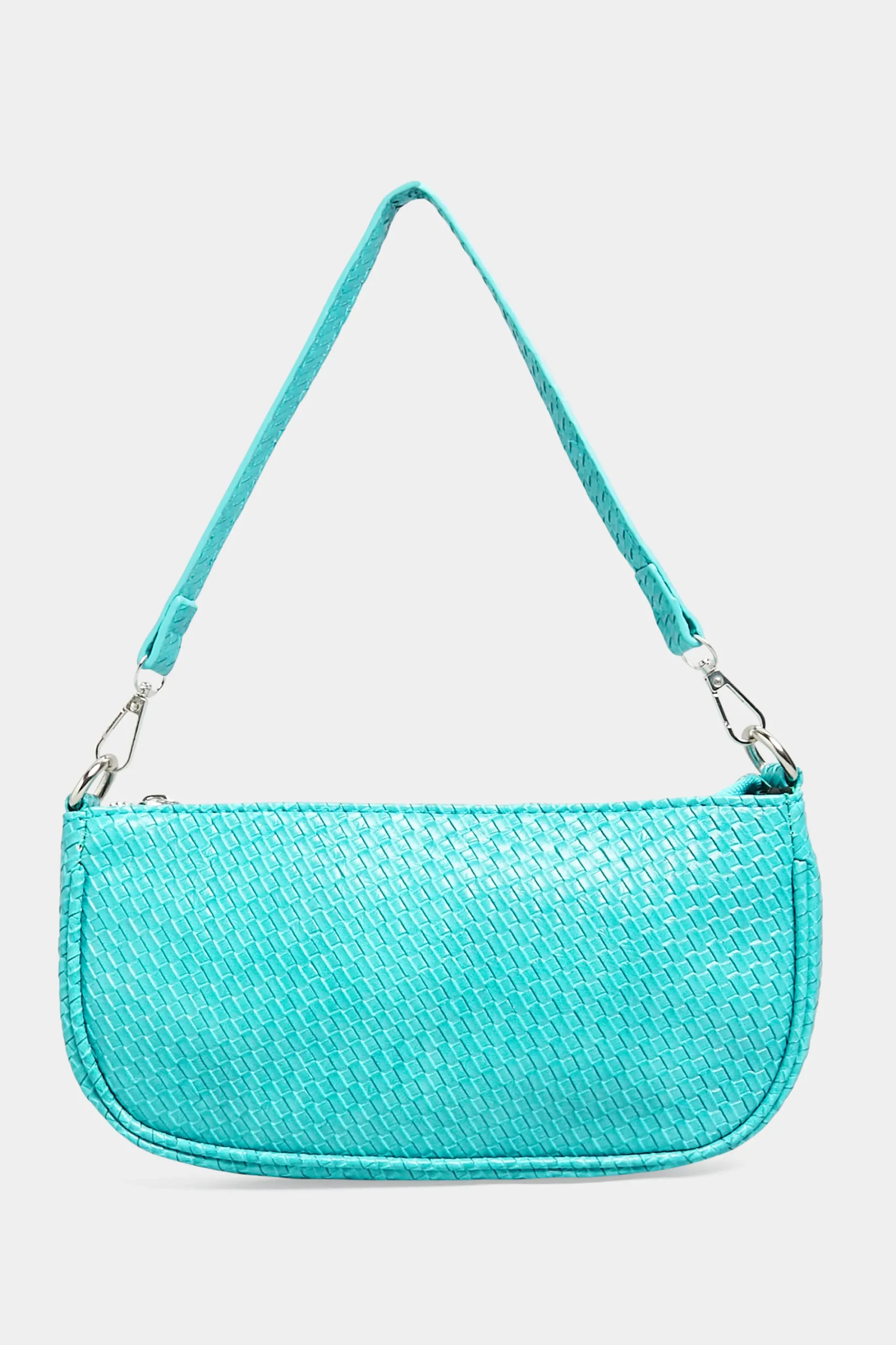 M&Co Yours Yours Turquoise Blue Woven Shoulder Bag>Women Bags