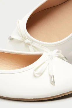 M&Co Yours Yours White Ballerina Pumps In Wide E Fit & Extra Wide Eee Fit><noscript><img width=