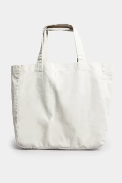 M&Co Yours Yours White Canvas Pocket Tote Bag><noscript><img width=