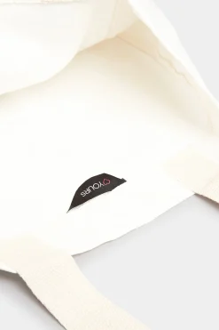 M&Co Yours Yours White Canvas Tote Bag><noscript><img width=