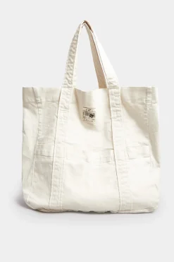 M&Co Yours Yours White Denim Shopper Bag><noscript><img width=