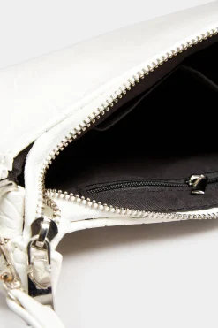 M&Co Yours Yours White Faux Croc Shoulder Bag><noscript><img width=