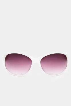 M&Co Yours Yours White Filigree Sunglasses>Women Sunglasses