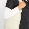 M&Co Yours Yours White Shearling Teddy Tote Bag>Women Bags