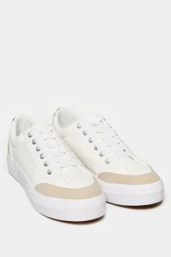 M&Co Yours Yours White Snake Print Trainers In Wide E Fit>Women Flat Shoes